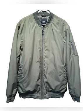 Vans Olive Green Zip Bomber Jacket -AB